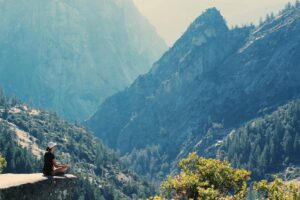 Meditating in the Mountains